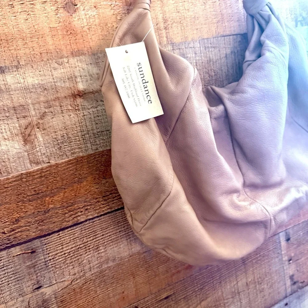 NWT Sundance Made in Italy Leather Hobo Bag
